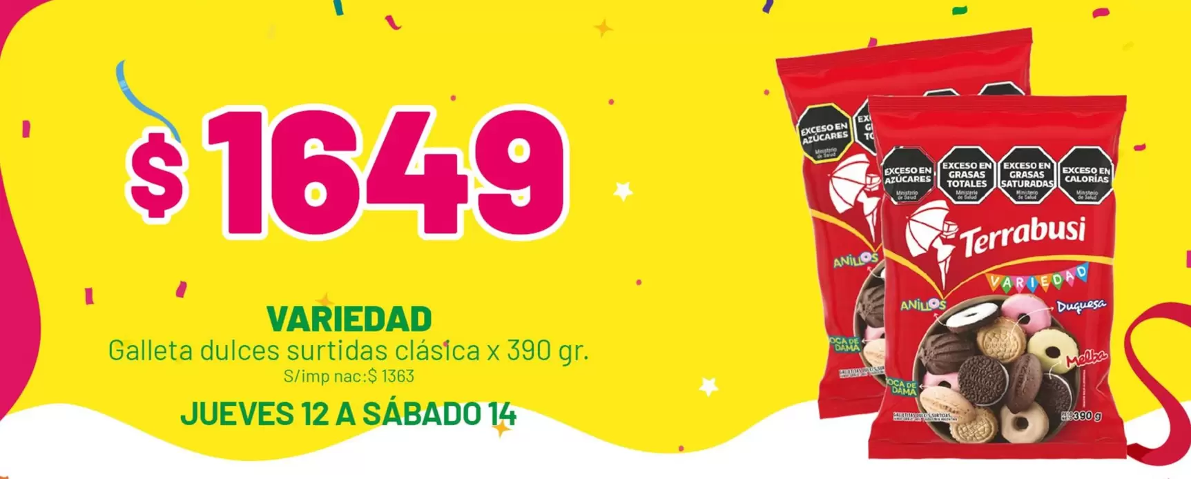 Terrabusi - Galleta dulces surtidas clásica