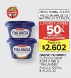 Finlandia - QUESO FUNDIDO CLÁSICO/LIGHT