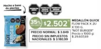 Not - MEDALLÓN QUICK