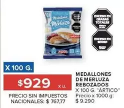 X$ - MEDALLONES DE MERLUZA REBOZADOS