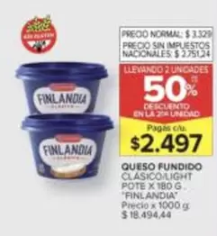 Finlandia - QUESO FUNDIDO CLASICO/LIGHT
