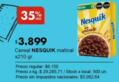 Nesquik - Cereal matinal