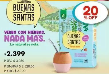 Mas - YERBA CON HIERBAS