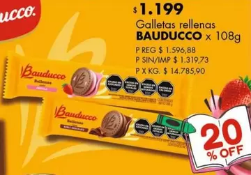 Bauducco - Galletas rellenas