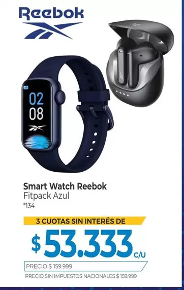 Reebok - Smart Watch Fitpack Azul