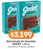 Godet - Bizcochuelo de chocolate