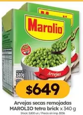 Marolio - Arvejas secas remojadas