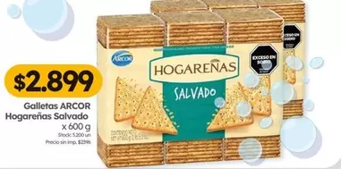 Arcor - Galletas ARCOR Hogareñas Salvado