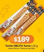 Oblita - Turrón OBLITA Turroc x 21 g