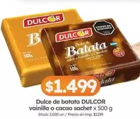 Dulcor - Dulce de batata