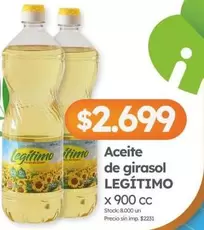 Legítimo - Aceite de girasol