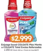 Colgate - Plax Menta o Total Encias Reforzadas