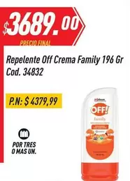 Off - Crema Family 196 Gr Cod. 34832