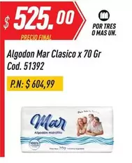 Mas - Algodon Mar Clasico x 70 Gr