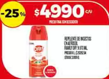 Off - REPELENTE DE INSECTOS EN AEROSOL