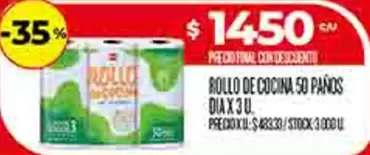 ROLLO DE COCINA 50 PAÑOS