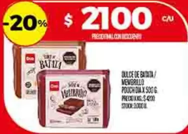 DULCE DE BATATA/ MEMBRILLO