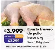 X$ - Cuarto trasero de pollo
