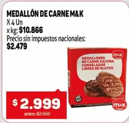 M&K - MEDALLÓN DE CARNE