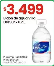 Villa del Sur - Bidon de agua Villa