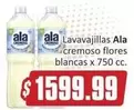 Ala - Lavavajillas cremoso flores blancas