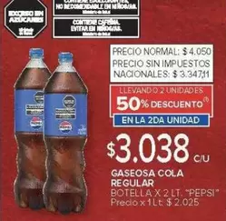 Pepsi - GASEOSA COLA REGULAR