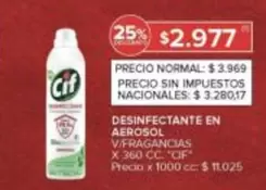 Cif - DESINFECTANTE EN AEROSOL