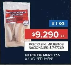 X$ - FILETE DE MERLUZA