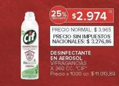 Cif - DESINFECTANTE EN AEROSOL