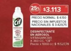 Cif - DESINFECTANTE EN AEROSOL