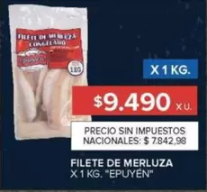 X$ - FILETE DE MERLUZA