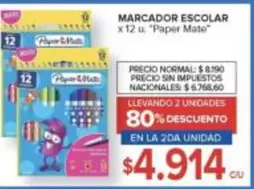 Paper Mate - MARCADOR ESCOLAR
