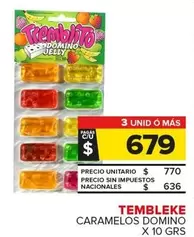 X$ - CARAMELOS DOMINO