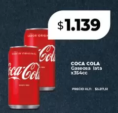 Coca cola - Gaseosa lata