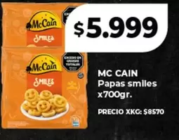 Mc Cain - Papas smiles
