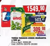 X$ - TARAGUI-UNION-MAÑANITA