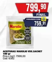 Marolio - ACEITUNAS VDE.SACHET
