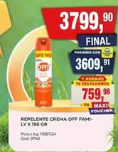 Off - REPELENTE CREMA FAMILY