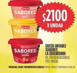 La Serenísima - QUESO UNTABLE SABORES