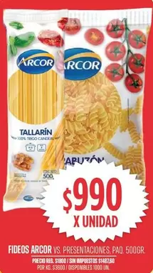 Arcor - FIDEOS