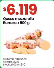 Barraza - Queso mozzarella