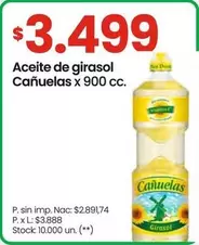 cañuelas - Aceite de girasol