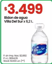 Villa del Sur - Bidon de agua