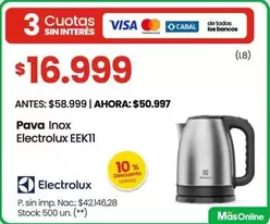 Electrolux - Pava Inox EEK11