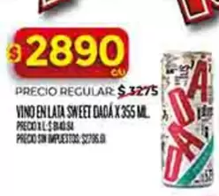 Dada - VINO EN LATA SWEET