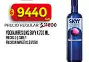 Skyy - VODKA IN FUSIONS X 700 ML