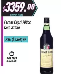 Capri - Fernet  700cc