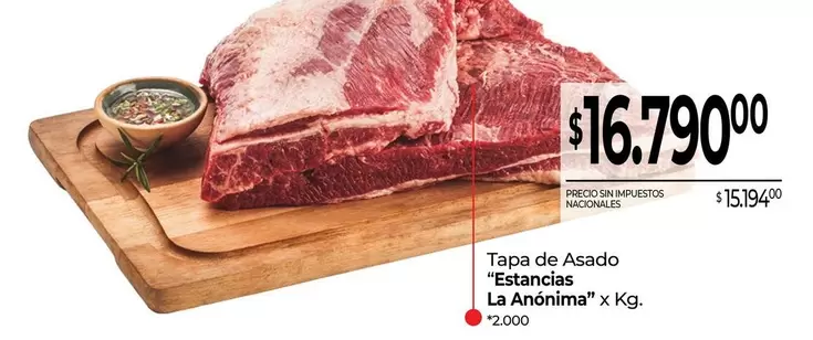 X$ - Tapa de Asado