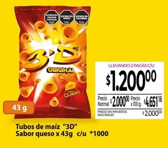 3D - Tubos de maIz ""