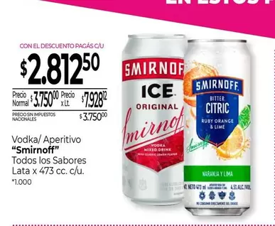Smirnoff - Vodka/Aperitivo